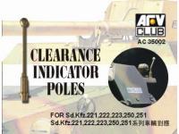 1:35 Clearance indicator poles For German Sd.Kfz.251 (Turn Brass