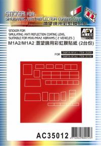 1:35 AFV Sticker for Simulating Anti-Reflection Coating Lens - M1A1/M1A2 Abrams