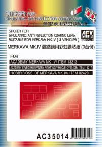 Sticker for Simulating Anti-Reflection Coating Lens - Suitable for Merkava MK.IV