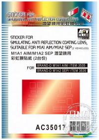 Sticker for Simulating Anti-Reflection Coating Lens - Suitable for M1A1 AIM/M1A2