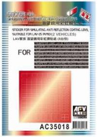 1:35 AFV Club Sticker for Simulating Anti-Reflection Lens, Suitable For LAV-25