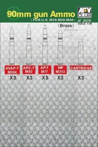 1:35 90mm Gun Ammo For US M26 M36 