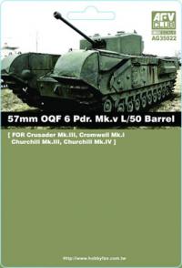 1:35 57mm OQF 6 Pdr. Mk.v L/50 Barrel