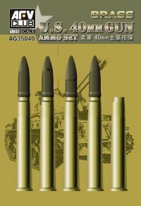 1/35 AFV-AG35040 U.S. 3in Gun Ammo Set (Brass)