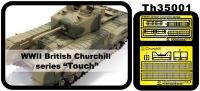 1:35 WWII British Churchill Etching Parts for Exhaust Guard Mesh