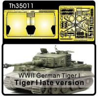 1:35 WWII German Tiger I Late Version for Muffler Cover & Tool Buckles