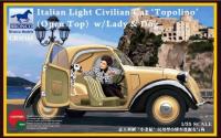 1/35 ITALIAN LIGHT CIVILIAN CAR (OPEN TOP) w/LADY 
