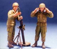 1:35  US M29 84MM MORTAR W/Crew 2 Figures