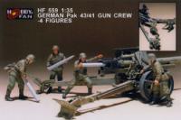 1:35  German PAK 43/41 GunCrew 4 Figures