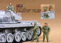 1:35 RAAC Centurion Tank Crew Infantry Set - 3 Figures