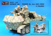 1:35  German HG Panzer Division 2cm GunCrew - 2 Figures