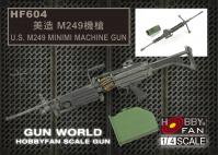 1:4 Hobby Fan Gun World U.S. M249 Minimi Machine Gun