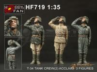 1/35 T-34 Tank Crew(2) Acclaim-3 Figures