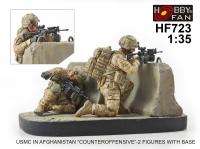 1/35 USMC in Afghanistan "Counteroffensive" - 2 Figures w/ Base