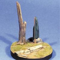 1/35 BASE W/STUMP & POST W/GER.GREYCOAT 